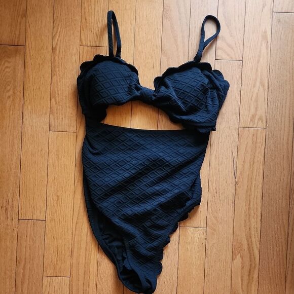 Cupshe Black Intimate Bra Soft Comfortable Swimsuit - Women's XL - Picture 1 of 5